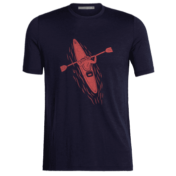 Tričko krátky rukáv Icebreaker Tech Lite II SS Tee Paddle Lines Men Midnight Navy