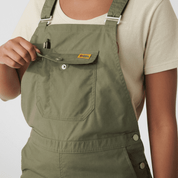 Nohavice Fjällräven Vardag Dungaree Trousers Women Green