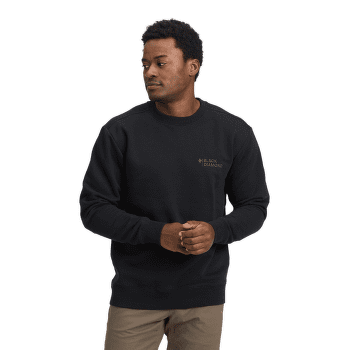 Mikina Black Diamond Mini Stacked Crewneck Men Black