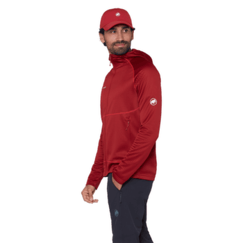 Mikina Mammut CRAG ML HOODED JACKET MEN 3818 dark mammut red