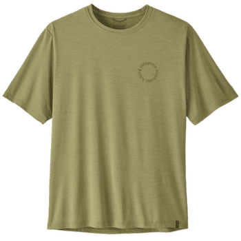 Tričko krátky rukáv Patagonia Cap Cool Daily Shirt - Spoke Stencil Men Gumtree Green - Light Gumtree Green X-Dye