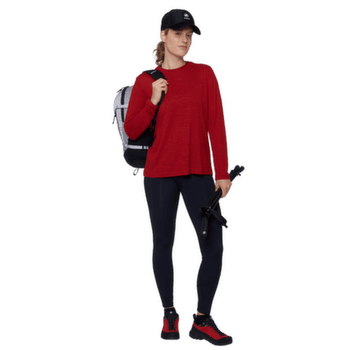 Tričko dlhý rukáv Mammut MASSONE LIGHT LONGSLEEVE WOMEN black 0001