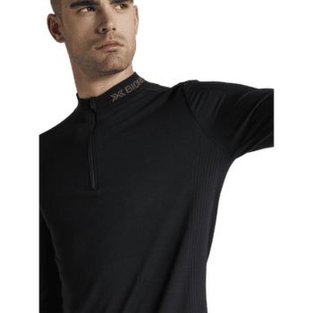 Tričko dlhý rukáv X-Bionic MIGHTYWOOL SHIRT LS 1/2 ZIP MEN X Black