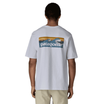 Tričko krátky rukáv Patagonia Boardshort Logo Pocket Responsibili Tee Men Fiber White