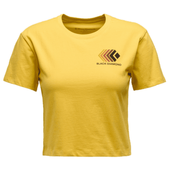 Tričko krátky rukáv Black Diamond Faded Crop SS Tee Women Soft Ochre