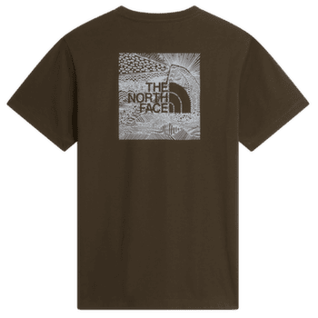 Tričko krátky rukáv The North Face BOX NSE CELEBRATION REGULAR SHORT SLEEVE MEN NEW TAUPE GREEN