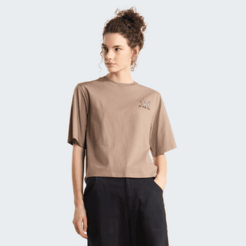 Tričko krátky rukáv The North Face SKI EMBROIDERED BOXY SHORT SLEEVE TEE-GRAPHIC WOMEN 2H9 GARNET