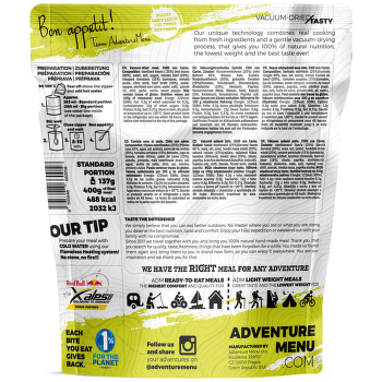 Strava Adventure Menu Lightweight Chilli con Carne