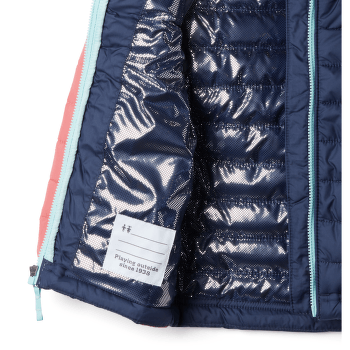 Bunda Columbia Powder Lite™ Hooded Jacket Girls Geyser, Pink Ice 338