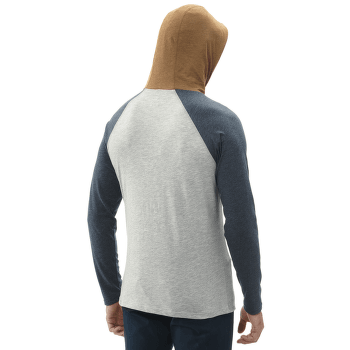 Mikina Millet Red Wall Light Hoodie Men H GREY/METHYL BLUE