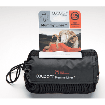Vložka do spacáku Cocoon Merino Wool MummyLiner black