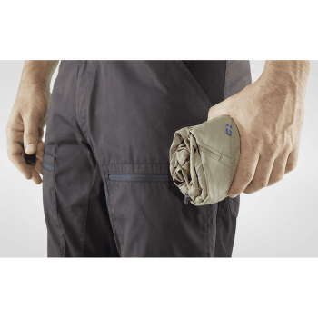 Nohavice Fjällräven Abisko Midsummer Zip Off Trousers Men Dark Grey-Black