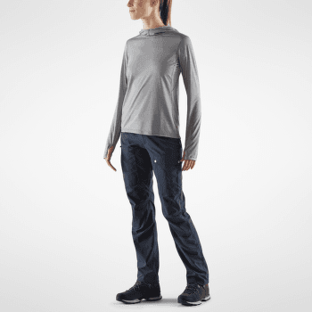 Tričko dlhý rukáv Fjällräven Abisko Sun-hoodie Women Port