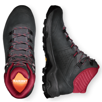 Topánky Mammut Nova IV Mid GTX® Women black-blood red