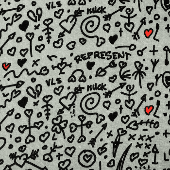 Trenky Represent EXCLUSIVE ALI LOVE GRAFFITTI Černá