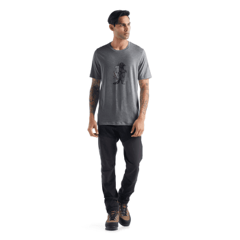 Tričko krátky rukáv Icebreaker Tech Lite II SS Tee Waschbar Wandering Men Gritstone HTHR