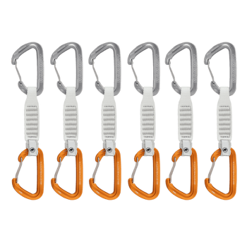 Expreska Komplet Mammut Sender Wire 12 cm 6-Pack Quickdraws light grey-gold