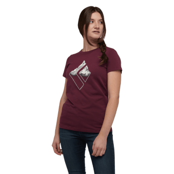 Tričko krátky rukáv Black Diamond Mountain Logo SS Tee Women Blackberry