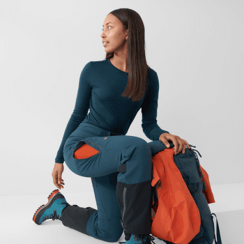 Nohavice Fjällräven Bergtagen Touring Trousers Women Mountain Blue