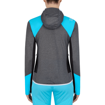 Mikina La Sportiva AEQUILIBRIUM THERMAL HOODY Women Black/Malibu Blue