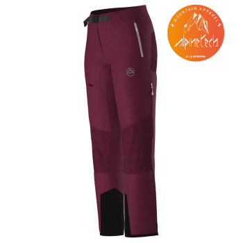 Nohavice La Sportiva Alpine Guide Softshell Pant Women Red Plum