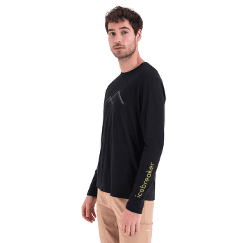 Tričko dlhý rukáv Icebreaker Merino 150 Tech Lite III LS Tee Peak Glow Men Black
