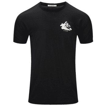 Tričko krátky rukáv Aclima LightWool Tee Mountain Men Jet Black