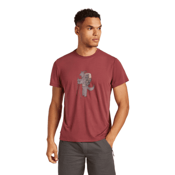 Tričko krátky rukáv Icebreaker Merino Blend Core SS Tee Tech Head Men PORT