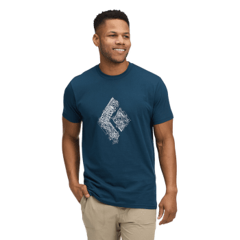 Tričko krátky rukáv Black Diamond Engineered Diamond SS Tee Men Indigo