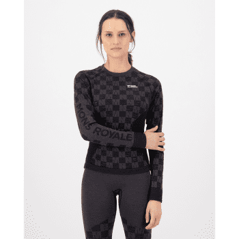 Tričko dlhý rukáv Mons Royale Ascender Merino Seamless Long Sleeve Women Mauve / Black
