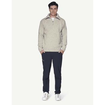 Pulóver (3/4 zapínanie) Devold Nansen Sweater Zip Neck Men 280A DARK BLUE MELANGE