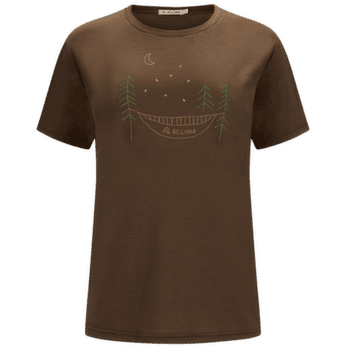 Tričko krátky rukáv Aclima LightWool 140 Classic Tee Forest Women Dark Earth