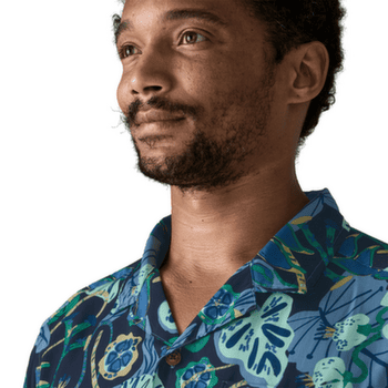 Košeľa krátky rukáv Patagonia Tidal Threads Shirt Men Tropiclimb: New Navy