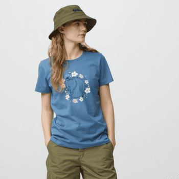 Tričko krátky rukáv Fjällräven FJÄLLBLOMSTER FOX T-SHIRT WOMEN Soft Jade