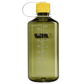 Fľaša Nalgene Narrow-Mouth 1000 mL Sustain Oil Green w/Freesia
