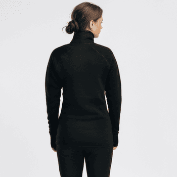 Pulóver Aclima FleeceWool V2 Polo zip Women Jet Black