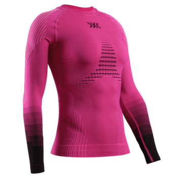 Tričko dlhý rukáv X-Bionic INVENT GRAPHICS SHIRT LS Women FLUO PINK/X WHITE