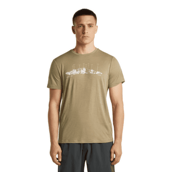 Tričko krátky rukáv Icebreaker Merino 150 Tech Lite SS Tee The Peaks Men CUMIN
