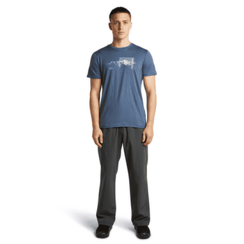 Tričko krátky rukáv Icebreaker Merino 150 Tech Lite SS Tee Pure Altitude Men BLACK