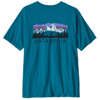 Tričko krátky rukáv Patagonia FITZ ROY FOOTHILLS T-SHIRT Men Glacial Blue