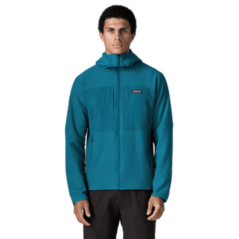 Bunda Patagonia R2 TECHFACE HOODY Men Treeline Green