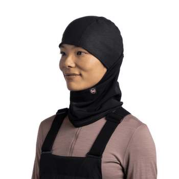 Kukla Buff TECH FLEECE HINGED BALACLAVA SOLID BLACK