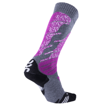 Podkolienky UYN Ski All Mountain Women Medium Grey Melange/Purple