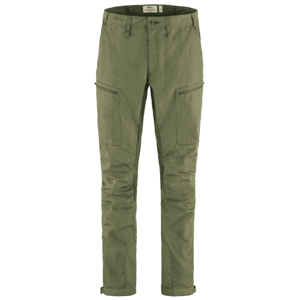 Nohavice Fjällräven Abisko Lite Trekking Trousers Long Men Green-Laurel Green