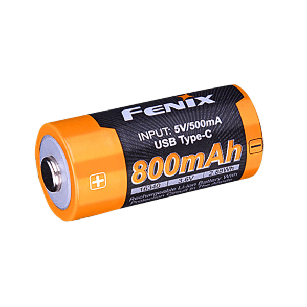 Batérie Fenix RCR123A 800 mAh USB-C Li-ion