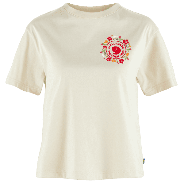 Tričko krátky rukáv Fjällräven Fjällblomster Logo T-Shirt Women Chalk White