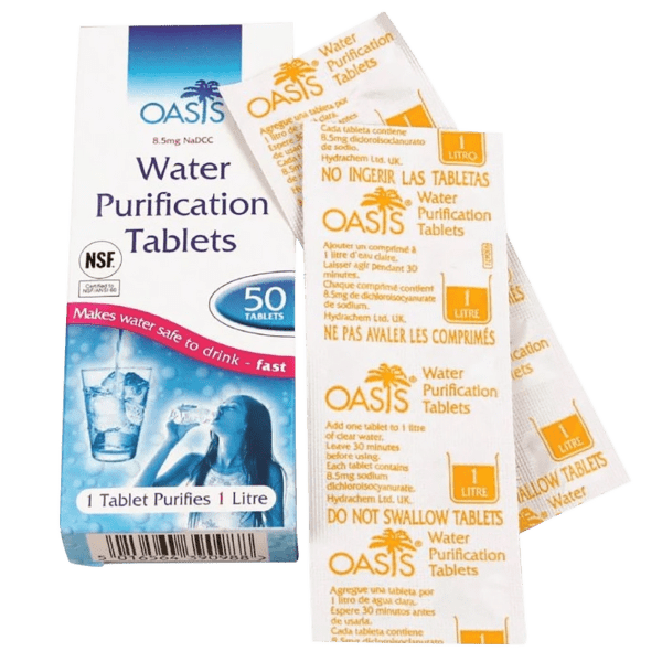 Dezinfekcia Yate OASIS Water purification tablets