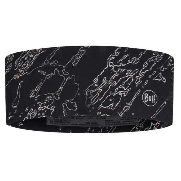 Čelenka Buff Coolnet UV Wide Headband ANTER BLACK