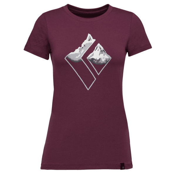 Tričko krátky rukáv Black Diamond Mountain Logo SS Tee Women Blackberry