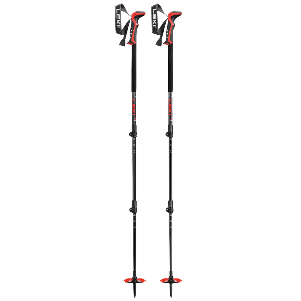 Palice Leki Haute Route 3 dark anthracite-dark red-black